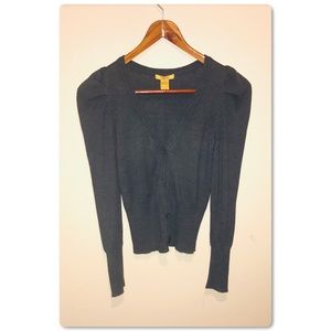 Finesse long sleeve cardigan cotton gray